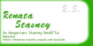 renata stasney business card